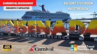 Carnival Radiance Balcony stateroom walkthrough