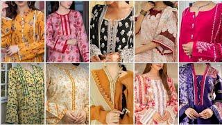 30+Lace neck design on Kurtis/Punjabi suit/ Lawn cotton suit lace design/Lace neck Sleeves designs