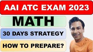 How to Prepare Mathematics in 30 Days/AAI ATC Math Preparation Strategy