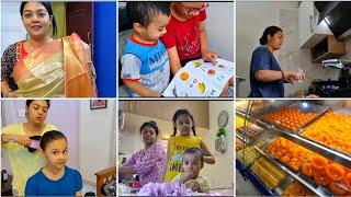 भाभी ने दिया  gift..Mokshith क्या क्या बोलने लगा/Indian Mom busy Full Day Routine With 2 kids