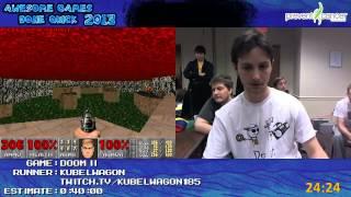 Doom 2 Speed Run in 0:40:18 by Kubelwagon *Live at Awesome Games Done Quick 2013 [PC]