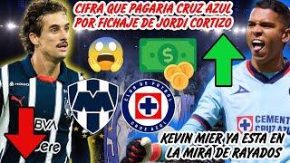 CIFRA QUE PAGARIA CRUZ AZUL POR FICHAJE DE JORDI CORTIZO | KEVIN MIER YA ESTA EN LA MIRA DE RAYADOS