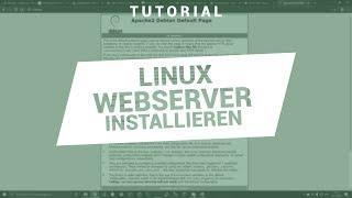 Linux Webserver installieren (Apache2, MySQL Datenbank und PHP)