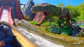 Dinosaurs Log Ride | Dinosaurs-themed Log Flume Ride | DinoSplash 2023