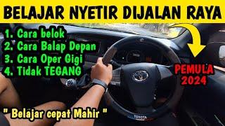 CARA BELAJAR NYETIR MOBIL MANUAL DIJALAN RAYA..!! MENGEMUDI PEMULA 2024