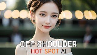 AI Art Lookbook | Off Shoulder | Fashion Show | AI Beauty Girl | AI 룩북 실사 그림