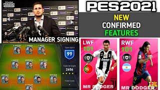 New Features , Changes, Managers & New Iconic Moment In eFootball Pes 2021 Mobile || PS4