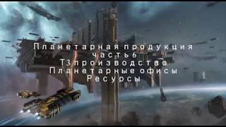 eve online планетарка часть6 Производство 3 уровня, планетарные офисы, ресурсы