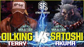 SF6 ▰ OilKing (Terry) vs Satoshi (Akuma) ▰ SF6 High Level Gameplay