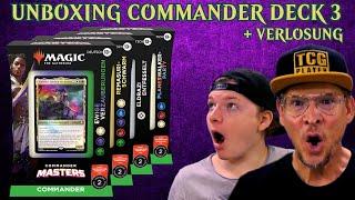 MTG Commander Masters Commander Decks Opening deutsch #3 | Magic the Gathering | Unboxing Trader