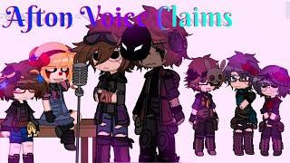 Afton Voice Claims || Main AU || 