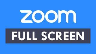 5 best ways to go full screen on Zoom