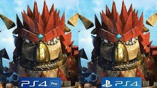 KNACK 2 - PS4 Pro. vs PS4 Graphics Comparison