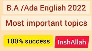 B.a English Most important poems /2022 Annual Exams / A New Anthology  of English Verse.