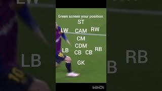 Green screen your position #football #inshot