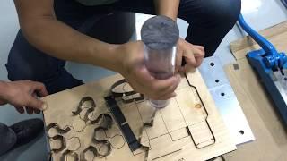 how to make cutting die board with laser cutting machine and auto blade bending machine