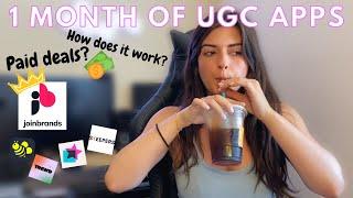 Getting Paid with UGC | One Month Review Using Content Creator Apps