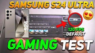 SAMSUNG GALAXY S24 ULTRA BGMI TEST | SAMSUNG GALAXY S24 ULTRA PUBG TEST | SD 8 GEN 3 PROCESSOR 