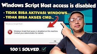 Cara Mengatasi Windows Script Host access is disabled on this machine - Zulkifli Channel