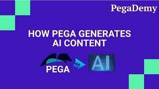 How PEGA Connects to Generative AI #pega #GenAI #pegademy