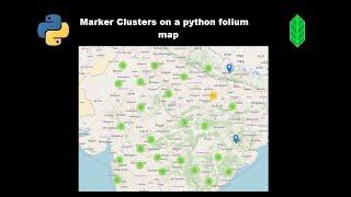 Marker Clusters on a python folium map