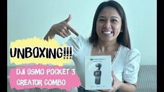 DJI OSMO POCKET 3  CREATOR COMBO UNBOXING