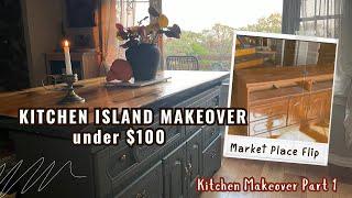 KITCHEN MAKEOVER | Kitchen Island DIY + Market Place Flip + Thrifty Mom + Home Makeover