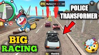 Police Green Transformer Car Big Racing In Rope Hero Vice Town