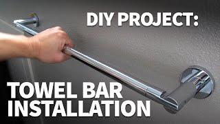 How to Install a Towel Bar in Drywall – Strong Towel Rack Installation