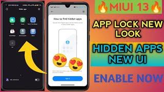 Install MIUI 13 Hidden Apps & New App Lock  || Install in any Xiaomi Device  || MIUI 13 Features