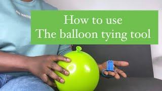 How to use a balloon tying tool | Debalonnenmama