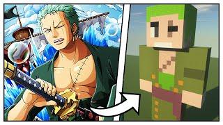 How to Build a Roronoa Zoro Statue (One Piece) - Minecraft