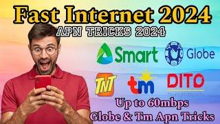 Untold Fast Internet 2024 | Apn Setting Tricks for Globe & TM 2024