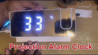 Mirror Table clock || Digital clock || Fancy clock | Unboxing Projection Alarm Clock ! 2023