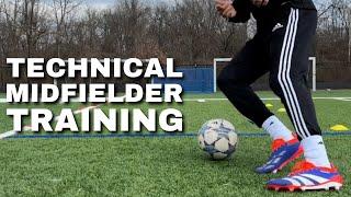 TECHNICAL MIDFIELDER TRAINING | Ball Mastery, Dribbling, Turns, Finishing