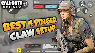 PRO 4 FINGER CLAW HUD Setup | Best 4 Finger Claw Setup | Tips & Tricks | COD Mobile