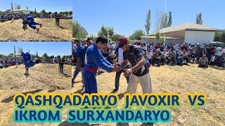 QASHQADARYO JAVOXIR VS IKROM SURXANDARYO KITOB TUMANIDA KATTA KURASH