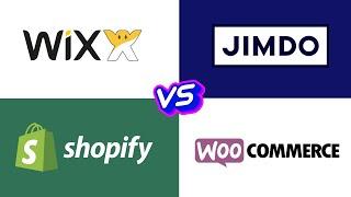 Die 4 besten Onlineshop Systeme - Vergleich Testsieger - Shopify vs Wix vs Jimdo vs Woocommerce