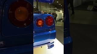 Nissan gtr r34 on Oslo motorshow #automobile #bmwsociety #lifeinnorway #cartok #lifeinnorway