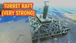 ARK: Mobile | STRONGEST TURRET RAFT BUILDING ARK SURVIVAL EVOLVED MOBILE