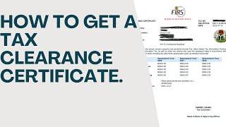 How to get a Tax Clearance Certificate in Nigeria.