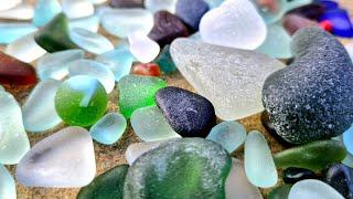 CRAZY SEAGLASS HUNT!! an unbelievably good pick at WHITLEY BAY!!