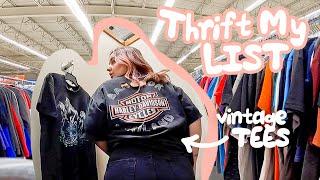 THRIFT MY LIST ep. 1 * vintage graphic tees