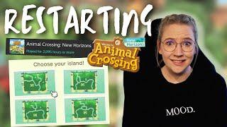 RESTARTING my first ever island with OVER 2,000 HOURS! | Animal Crossing: New Horizons