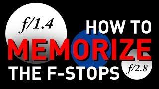 How to Memorize the F-Stop Scale, Easily