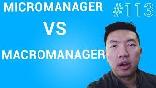 Micromanager vs Macromanager