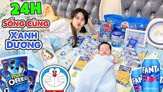 Thử Thách 24h Toàn Đồ Màu Xanh Dương Với Zino - Vê Vê Channel