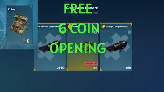 FREE 6 BRONZE COIN OPENING IN WAR ROBOTS!!!