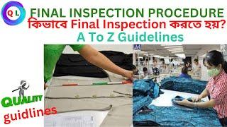 Final Inspection Procedure in Garments Factory | Quality Control in Garment Manufacturing