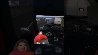 VALORIE BECOMES A TRUCKER.. #funny #gaming #twitch #meme #shorts  #cars #ats #trucking #satire